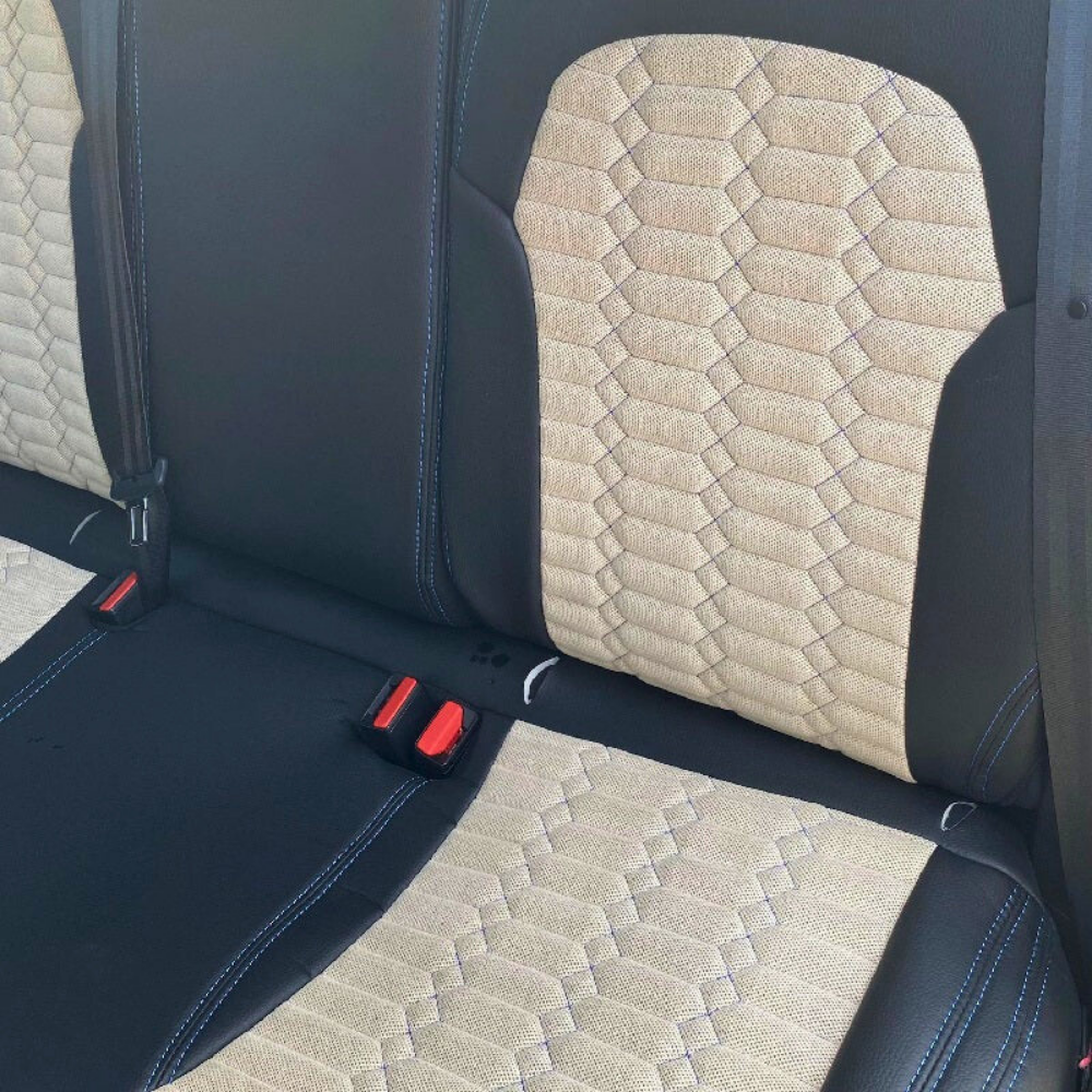 Side Leather Front VIP Pattern Quartz Stitching Blue